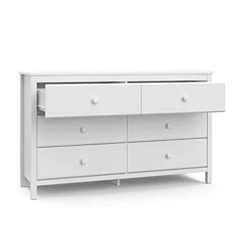 Storkcraft Alpine 6-Drawer White Dresser