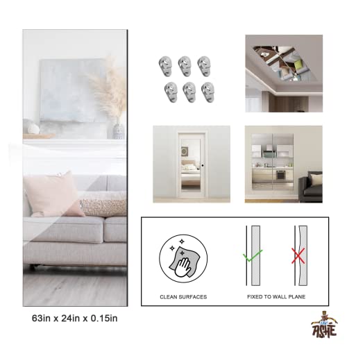 Ashe Full Length Wall Mirror - Safe and Shatterproof