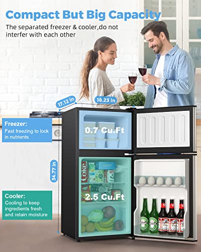 Bodare Space-Saving Mini Refrigerator