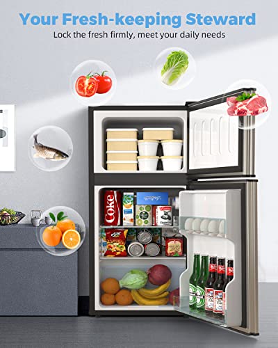 Bodare Space-Saving Mini Refrigerator