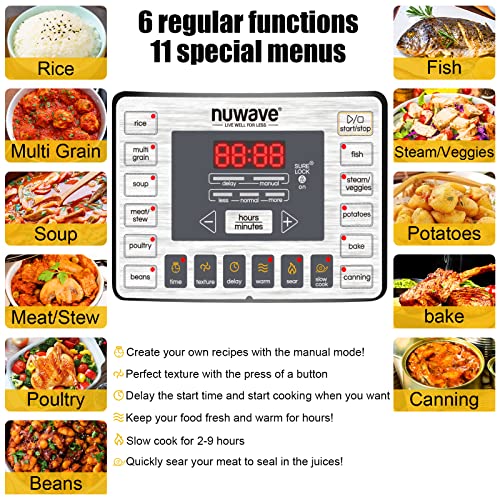 Nuwave 8-Quart Digital Pressure Cooker with Steel Pot