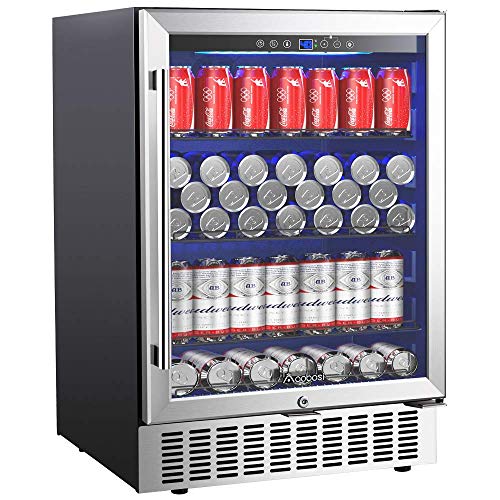 Aobosi 24" Beverage Refrigerator for Cans and Bottles