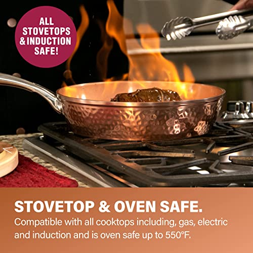 Gotham Steel Hammered Copper 20-Piece Cookware Set