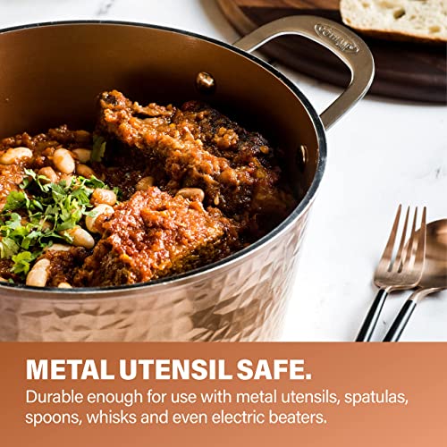 Gotham Steel Hammered Copper 20-Piece Cookware Set