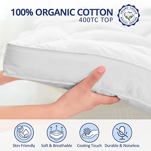 ELEMUSE Extra Thick Cooling King Mattress Topper