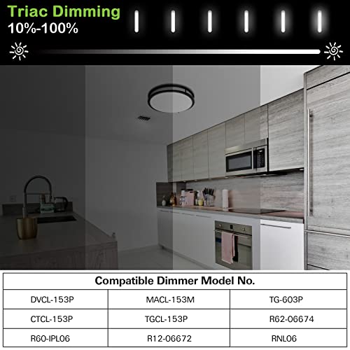 13 inch Flush Mount LED Ceiling Light, with Night Light (2200K 5W), 5CCT(2700-5000K Adjustable), 23W, 1300LM, 80CRI, Dimmable, Oil Rubbed Bronze Saturn Lighting for Hallway or Stairwell, ETL Listed
