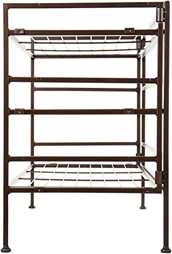 Amazon Basics 9-Pair Shoe Rack Organizer, Black