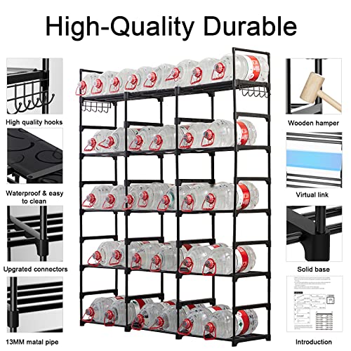 Mavivegue 9 Tiers Metal Shoe Rack Organizer, 50-55 Pairs Large Tall Shoe Storage,Shoe Holder,Shoe Stand,Vertical Free Standing Shoe Shelf,Heavy Duty Boot Rack for Entryway, Closet, Garage, Bedroom