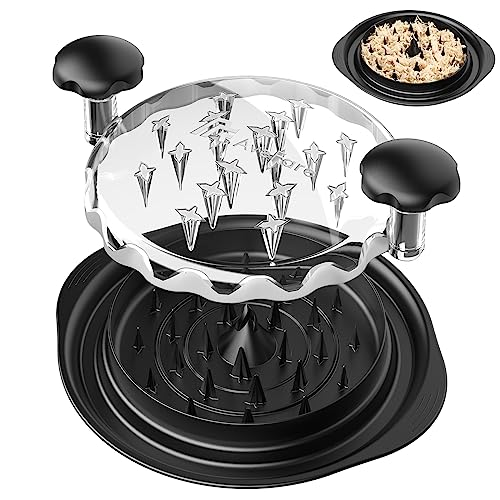 AveFare Pro Chicken Shredder, 10.8" Visible Chicken Breast Shredder Tool Twist, Large Meat Shredder Machine - Ergonomic Handle, Dishwasher Safe, Anti-Slip, Cleaning Brush, Heat Resistant, BPA Free