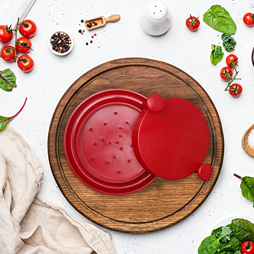 Chicken Shredder,10Inch/25cm Shred Machine,Alternative to Bear Claws Meat Shredder,Chicken Shredder Tool with Handles and Non-Skid Base Suitable for Beef, Pork,Chicken and other Meat Foods(Red)