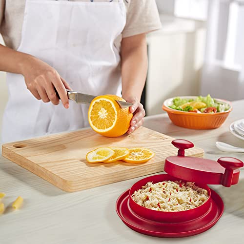 Chicken Shredder,10Inch/25cm Shred Machine,Alternative to Bear Claws Meat Shredder,Chicken Shredder Tool with Handles and Non-Skid Base Suitable for Beef, Pork,Chicken and other Meat Foods(Red)