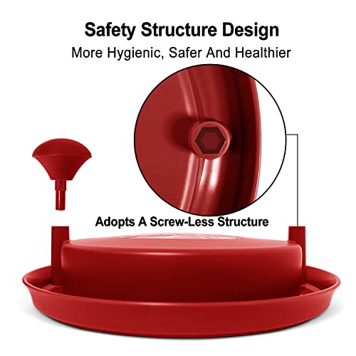 GUEZASE Chicken Shredder Tool, Meat shredder, Suitable for Pulled Chicken, Meat Shredder Tool with Non-Skid Base, Dishwasher Safe BPA free Chicken shredder pro 10.5" (Red)