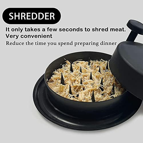 VITA NOVA Chicken Shredder Meat Shredder for Pork, Chicken and Red Beef Shred Machine With Handless Non-skid Base Mat Chicken Shredding Tool Chicken (Black)
