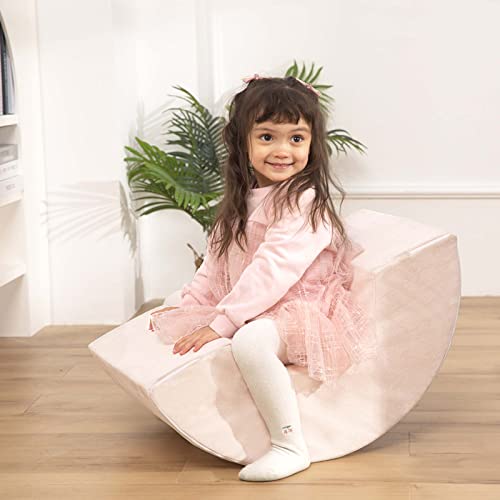 GudoInsole Play Couch Sofa for Kids Equipment Rainbow Playroom Imaginative Furniture Play Set for Creative Kids Sofa Climbing Blocks Crawling Tunnel (Gray Rainbow)