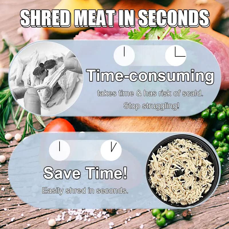 Chicken Shredder Shred Machine ，Chicken Shredder Tool Twist，meat shredder claws，barbecue claws- Alternative to Bear Claws Meat Shredder (Black)