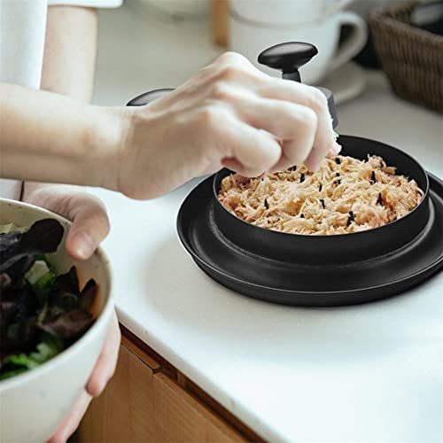 Chicken Shredder, Alternative to Bear Claws Meat Shredder, Meat Shredding Tool with Handles and Non-Skid Base Suitable for Pulled Pork, Beef and Chicken (Black)