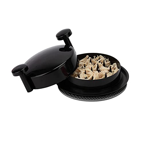 Chicken Shredder ShredMachine, Chicken Grinder Machine Better Than Bear Claw Meat Shredder for Pulled Pork Tool with Handle Non-skid Base Suitable (Black)