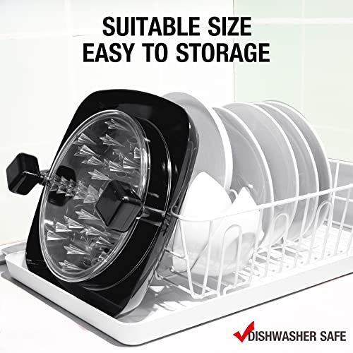 DAJOOEE Chicken Shredder, Upgrade 3-Layer Meat Shredder Tool, Anti-Slip Large Capacity, Easy to Clean & Take Out, Patent Design Shark Fin Shaper for Shred Chicken Cabbage Beef Pork