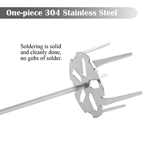 KAMaster Pork Puller Drill Attachment 304 Stainless Steel Meat Shredder Used with Standard Hand Drill for BBQ