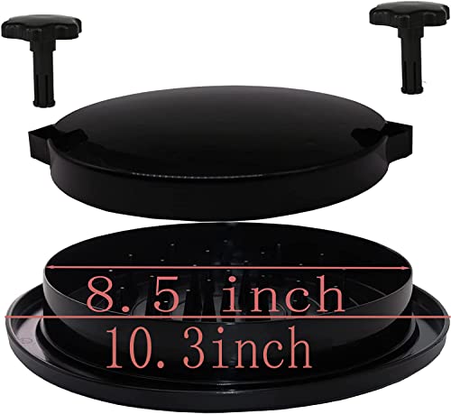 HaiZhiTong 10.3in Chicken Breast Shredder Mincer Mincer Tool with Handle and Anti-Slip Bottom Mat for Pork Red Beef Chicken Breast Substitute for Bear Claw (Red)