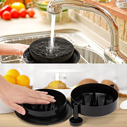 Chicken Shredder ShredMachine, Chicken Grinder Machine Better Than Bear Claw Meat Shredder for Pulled Pork Tool with Handle Non-skid Base Suitable (Black)