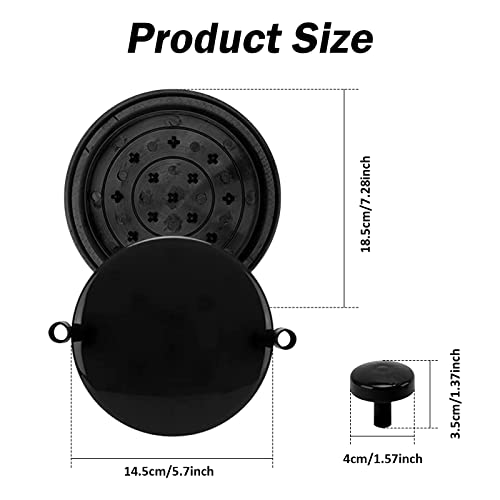 Chicken Shredder ShredMachine, Chicken Grinder Machine Better Than Bear Claw Meat Shredder for Pulled Pork Tool with Handle Non-skid Base Suitable (Black)