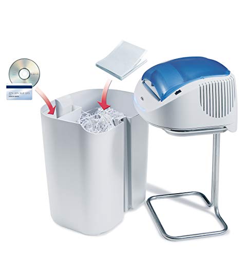 Kobra +2 SS4 Medium Volume Personal and Office Strip Cut Shredder with Opening Lid and 2 Separate Cutting Blades; For Paper and for CD/DVD