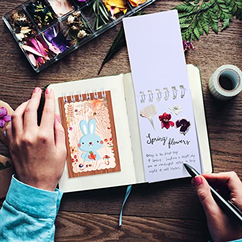 32 Pieces Mini Notebooks for Kids Woodland Party Favors, Woodland Animal Mini Notepads Forest Animals Spiral Notebook Owl Raccoon Squirrel Rabbit Decor for Kids Classroom (Lovely Style)