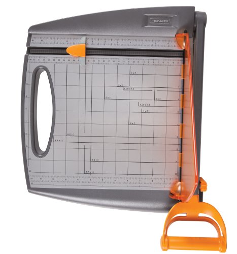 Fiskars 197300-1001 Paper Crafting Bypass Trimmer, 12-Inch,Black