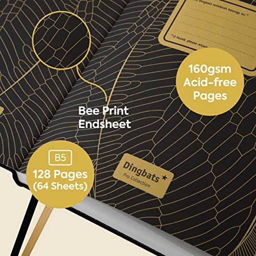 Dingbats* Pro B5 Bee Notebook - Dotted