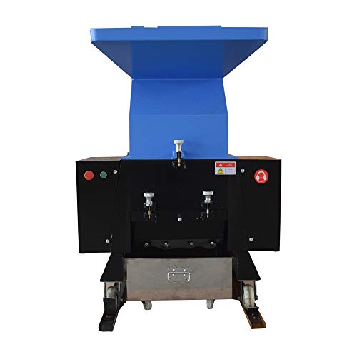 HayWHNKN Plastic Shredder 7.5KW Disintegrator Machine Electric Chipper Granulator Plastic Bottle Cardboard Grinder Mill Rubber Crusher 220V (No.400 7.5KW)