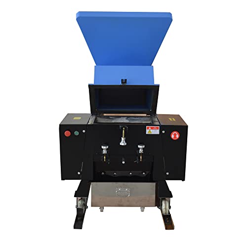 HayWHNKN Plastic Shredder 7.5KW Disintegrator Machine Electric Chipper Granulator Plastic Bottle Cardboard Grinder Mill Rubber Crusher 220V (No.400 7.5KW)