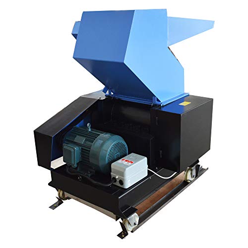 HayWHNKN Plastic Shredder 7.5KW Disintegrator Machine Electric Chipper Granulator Plastic Bottle Cardboard Grinder Mill Rubber Crusher 220V (No.400 7.5KW)