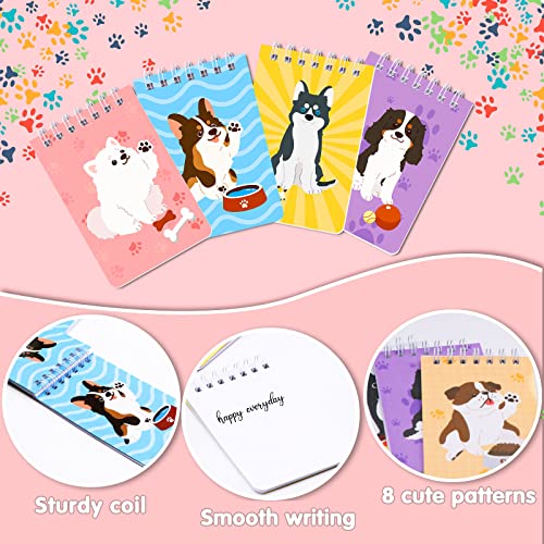 Mini Dog Notebooks 32 Packs Dog Party Favors Mini Spiral Notebook For Kids Journal Notebook Dog Birthday Party Supplies Animal Puppy Decorations Party Gifts Goodies Bag For Boys Girls 4 x 2.7 Inch