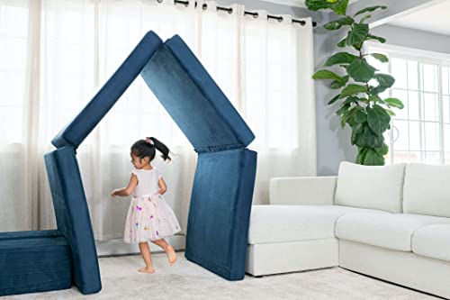 The Figgy Waterproof Play Couch Base Set 7 Piece Indoor Climbing Toy, Playroom Furniture, Kids Fort, or Kids Bedroom Furniture. Montessori-Inspired Kids Modular Sofa.