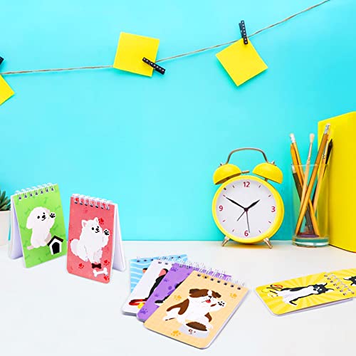 Mini Dog Notebooks 32 Packs Dog Party Favors Mini Spiral Notebook For Kids Journal Notebook Dog Birthday Party Supplies Animal Puppy Decorations Party Gifts Goodies Bag For Boys Girls 4 x 2.7 Inch