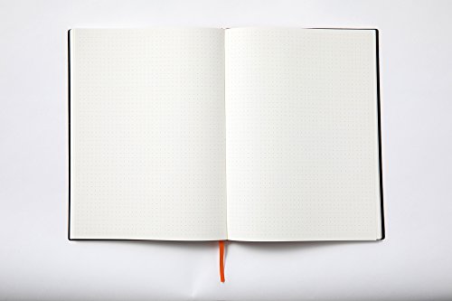 Minimalism Art, Classic Soft Cover Notebook Journal, Medium Size, A5 5.8" x 8.3", 176 Pages, Premium Thick Paper 100gsm, Fine PU Leather, Ribbon Bookmark, San Francisco (Dotted, Black)