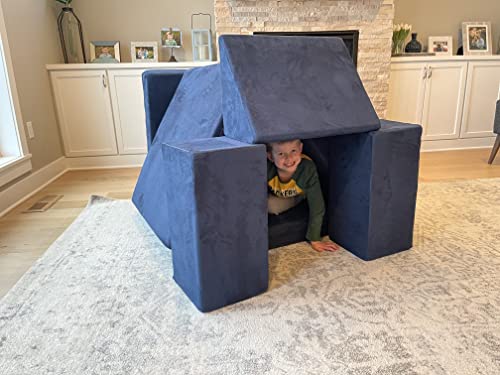 The Figgy Waterproof Play Couch Base Set 7 Piece Indoor Climbing Toy, Playroom Furniture, Kids Fort, or Kids Bedroom Furniture. Montessori-Inspired Kids Modular Sofa.