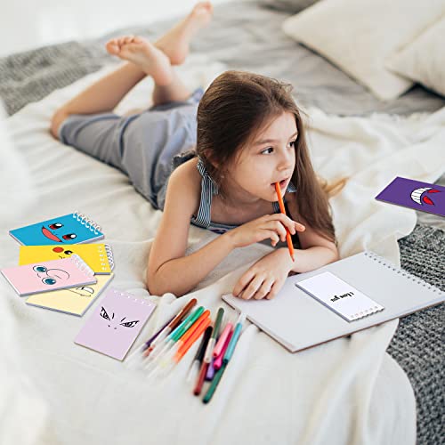 24 Pieces Cartoon Mini Notebooks (2.36 x 3.94"）Pocket Monster Themed Party Favor Notepads Spiral Pocket Notebooks Birthday Gift Teacher Classroom Rewards for Kids Adults Party Goody Bags Stuffers