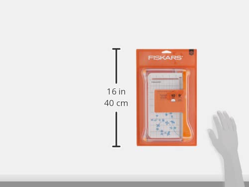 Fiskars 9 Inch Bypass Paper Trimmer (199130-1001),White