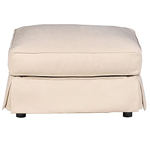 Sunset Trading Horizon Sofa Loveseat Chair Ottoman | Washable Stain and Water Resistant Performance Fabric 4 Piece Slipcovered Living Room Set, Dog Cat Pet and Kid Friendly Furniture, Tan