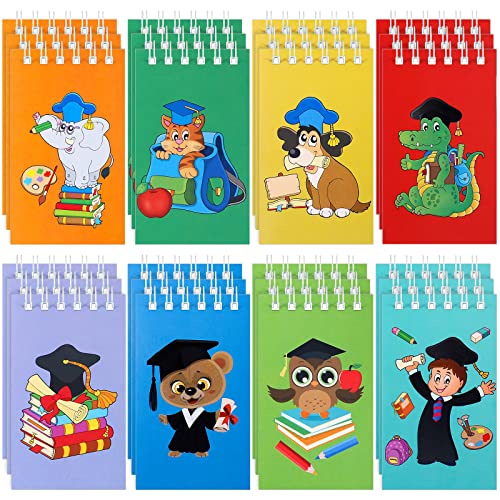 Outus 48 Pieces Graduation Mini Notepad Bulk Kindergarten Graduate Notebook Preschool Graduation Party Small Pocket Notepads for Kids Kindergarten Preschool School Classroom Graduation Party Favors