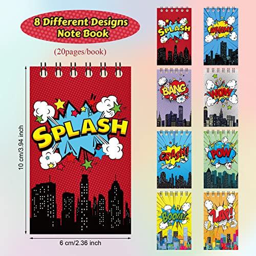 Containlol 24 Pack Mini Notebooks Party Supplies Favors Prize Pinata Fillers Carnival Goodie Bag Stuffers Journal Notepad Teacher Classroom Rewards Supplies for Theme Birthday Party