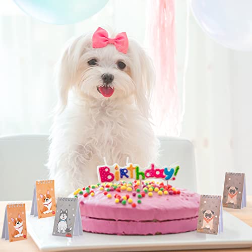 Waenerec 24 Pieces Mini Notebooks Dog Party Favors Cute Puppy Pet Spiral Pocket Notepads Animal Dog Themed Birthday Party Supplies for School Teacher Kids Classroom Reward Gift