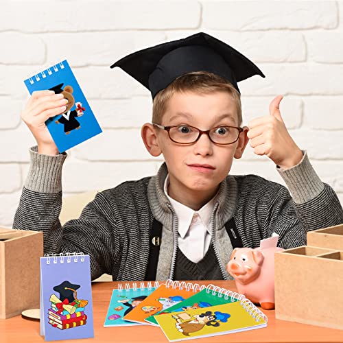 Outus 48 Pieces Graduation Mini Notepad Bulk Kindergarten Graduate Notebook Preschool Graduation Party Small Pocket Notepads for Kids Kindergarten Preschool School Classroom Graduation Party Favors