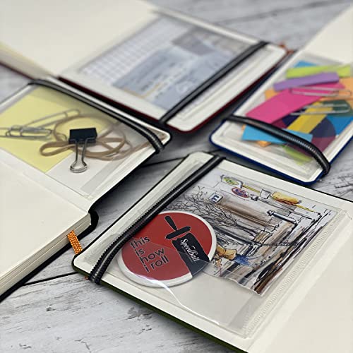 Handbook Journal Co. Artist Canvas Cover Travel Notebook for Drawing and Sketching, Cadmium Green, Large Landscape 5.5 x 8.25 Inches, 130 GSM Paper, Hardcover w/ Pocket