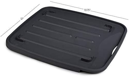 Collapsible Dish Drying Rack - Popup and Collapse for Easy Storage, Drain Water Directly into the Sink, Room for Eight Large Plates, Sectional Cutlery and Utensil Compartment, Compact and Portable.