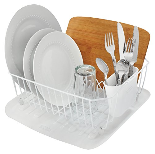 Rubbermaid Disinfectant Dish Drainer, Small, White