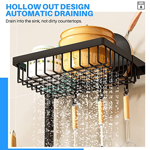 ARSTPEOE 2 Tiers 4 Baskets (one More Than Others) Over Sink Dish Drying Rack,fits All Sinks (from 24.8" to 35.4"),2-Tier Adjustable Sink Rack,Dishes Rack Kitchen Storage Organizer Space Saving