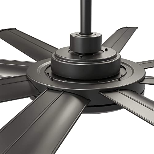 Parrot Uncle Ceiling Fans with Lights and Remote 60 Inch Black Ceiling Fan with Light LED Outdoor Ceiling Fans for Patios Covered, 6-Speed, Reversible DC Motor